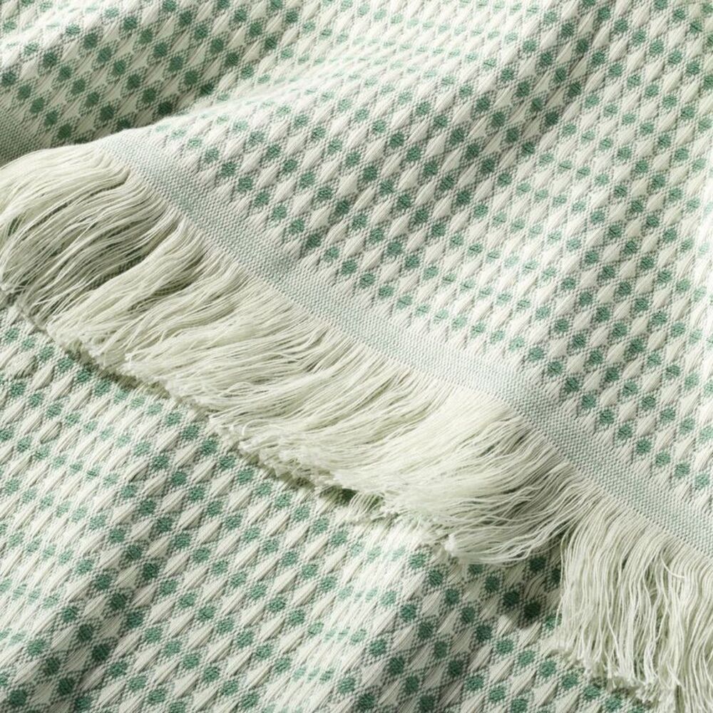 72"x92" Oversized Indoor/Outdoor Throw Blanket Gre Green/White - Picture 4 of 4